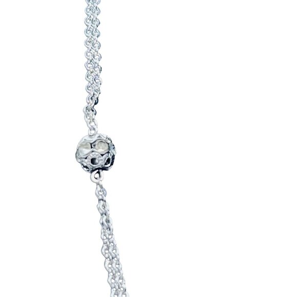 Sarah Coventry Silver Tone Disco Ball Rhinestone Necklace And Bracelet Set (5535 - Picture 3 of 8